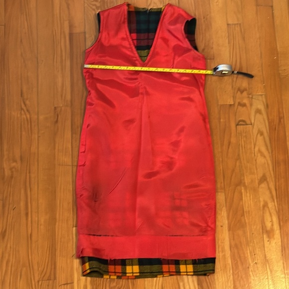 Vintage 1960s Bill Atkinson Glen of Michigan Jr. Retro Style Plaid Lined Dress - Picture 15 of 16